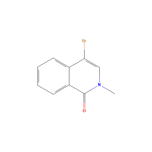 4-bromo-2-methyl-isoquinolin-1-one (CAS: 33930-63-1) - Chemical Structure and Molecular Formula 
