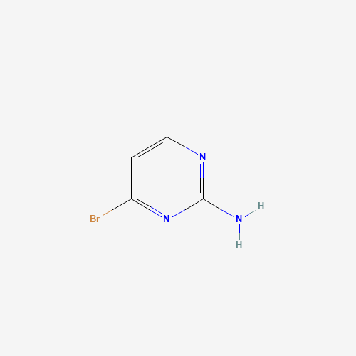 2-Pyrimidinamine,4-bromo-(9CI) (CAS: 343926-69-2) - Chemical Structure and Molecular Formula 