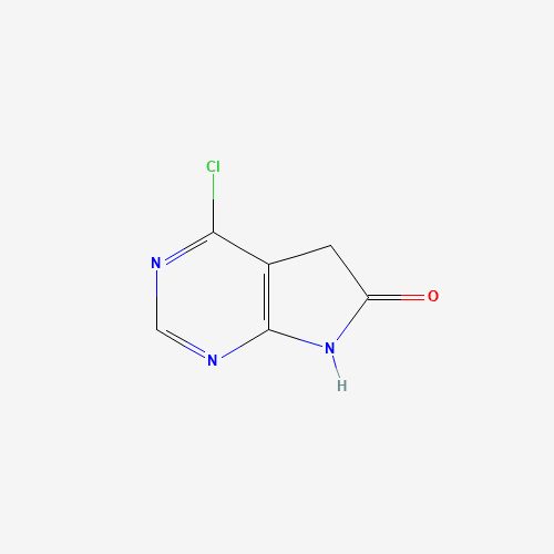 4-chloro-5H-pyrrolo[2,3-d]pyrimidin-6(7H)-one (CAS: 346599-63-1) - Chemical Structure and Molecular Formula 