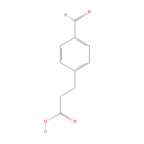 3-(4-FORMYLPHENYL)PROPANOIC ACID (CAS: 34961-64-3) - Chemical Structure and Molecular Formula 