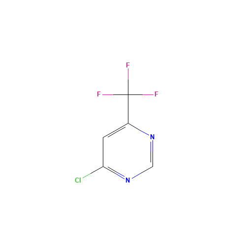 4-Chloro-6-trifluoromethylpyrimidine (CAS: 37552-81-1) - Chemical Structure and Molecular Formula 