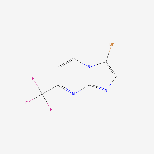 3-Bromo-7-(trifluoromethyl)imidazo[1,2-a]pyrimidine (CAS: 375857-65-1) - Chemical Structure and Molecular Formula 