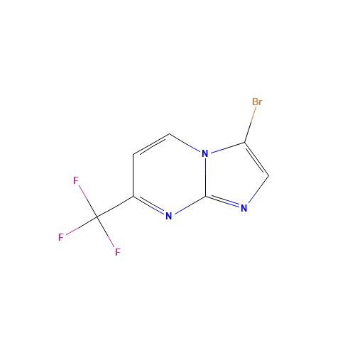 3-Bromo-7-(trifluoromethyl)imidazo[1,2-a]pyrimidine (CAS: 375857-65-1) - Chemical Structure and Molecular Formula 