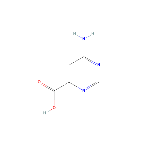 6-AMINO-PYRIMIDINE-4-CARBOXYLIC ACID (CAS: 38214-46-9) - Chemical Structure and Molecular Formula 