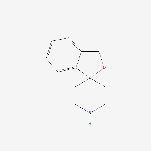 3H-SPIRO[2-BENZOFURAN-1,4'-PIPERIDINE] (CAS: 38309-60-3) - Chemical Structure and Molecular Formula 