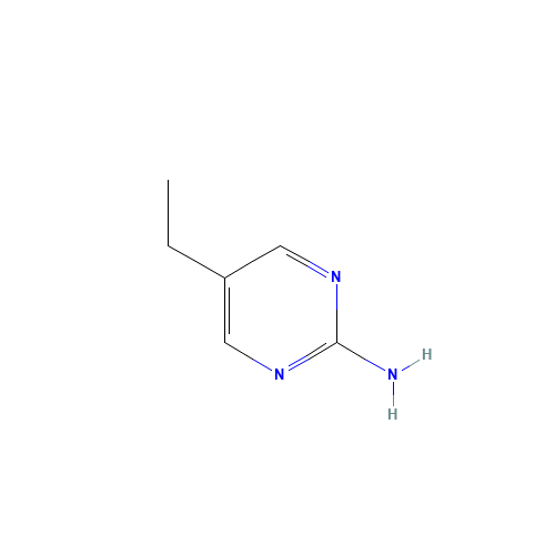 5-ETHYL-2-PYRIMIDINAMINE (CAS: 39268-71-8) - Chemical Structure and Molecular Formula 
