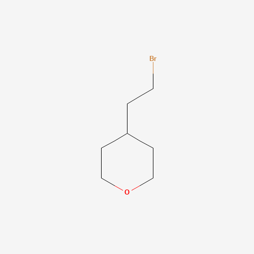 4-(2-Bromoethyl)-tetrahydropyran (CAS: 4677-20-7) - Chemical Structure and Molecular Formula 