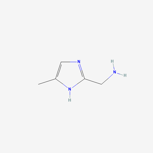 C-(4-METHYL-1H-IMIDAZOL-2-YL)-METHYLAMINE (CAS: 518064-28-3) - Chemical Structure and Molecular Formula 