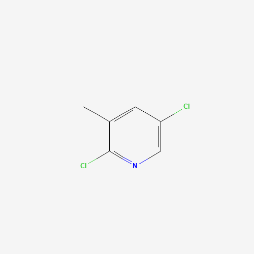 2,5-DICHLORO-3-PICOLINE (CAS: 59782-88-6) - Chemical Structure and Molecular Formula 