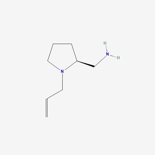 1-Allyl-2-aminomethylpyrrolidine (CAS: 66411-51-6) - Chemical Structure and Molecular Formula 