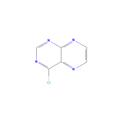 4-CHLORO-PTERIDINE (CAS: 72700-48-2) - Chemical Structure and Molecular Formula 