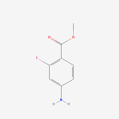 METHYL 4-AMINO-2-FLUOROBENZOATE chemical structure METHYL 4-AMINO-2-FLUOROBENZOATE (CAS: 73792-08-2) - Chemical Structure and Molecular Formula
