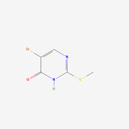 5-bromo-2-methylsulfanyl-3H-pyrimidin-4-one (CAS: 81560-03-4) - Chemical Structure and Molecular Formula 