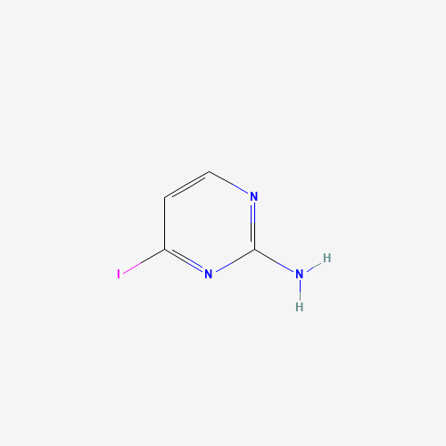 4-Iodopyrimidin-2-amine (CAS: 815610-16-3) - Chemical Structure and Molecular Formula 