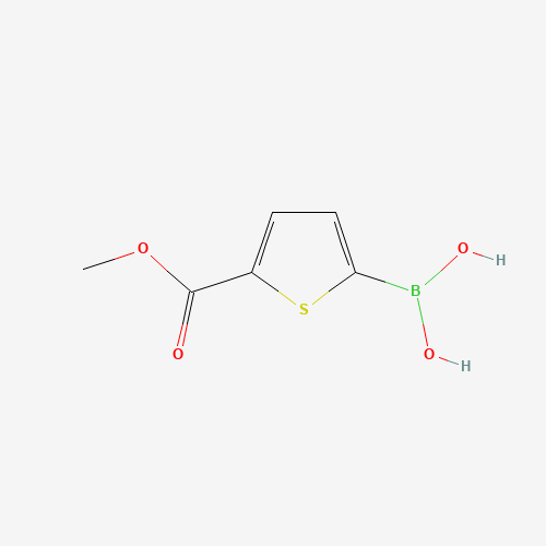 THIOPHENE-2-CARBOXYLIC ACID METHYL ESTER-5-BORIC ACID (CAS: 876189-21-8) - Chemical Structure and Molecular Formula 