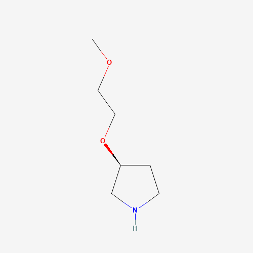 (S)-3-(2-METHOXYETHOXY)PYRROLIDINE (CAS: 880362-02-7) - Chemical Structure and Molecular Formula 