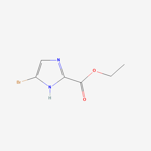 1H-IMIDAZOLE-4-BROMO-2-CARBOXYLIC ACID,ETHYL ESTER (CAS: 944900-49-6) - Chemical Structure and Molecular Formula 