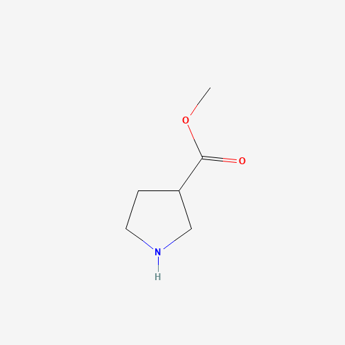 Methyl 3-pyrrolidinecarboxylate (CAS: 98548-90-4) - Chemical Structure and Molecular Formula 
