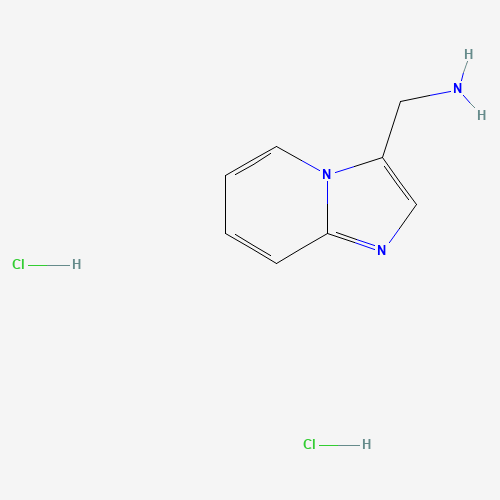 (H-imidazo[1,2-a]pyridin-3-yl)methanamine hydrochloride (CAS: 34164-92-6) - Chemical Structure and Molecular Formula 