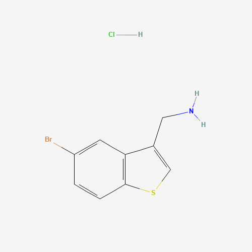 (5-BROMO-3-BENZO[B]THIENYL)METHYLAMINE (CAS: 744985-64-6) - Chemical Structure and Molecular Formula 