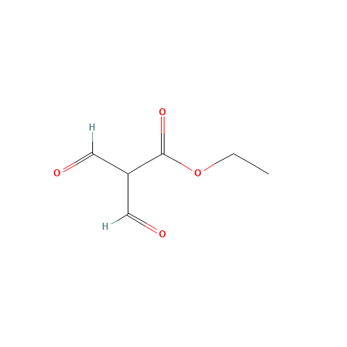 Propanoicacid,2-formyl-3-oxo-,ethylester (CAS: 80370-42-9) - Chemical Structure and Molecular Formula 