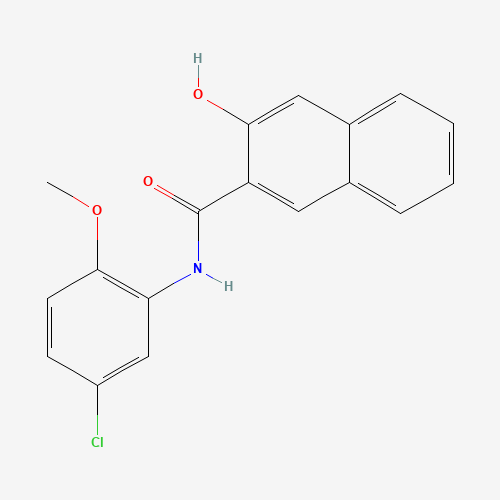 N-(5-chloro-2-methoxyphenyl)-3-hydroxy-2-naphthamide (CAS: 137-52-0) - Chemical Structure and Molecular Formula 
