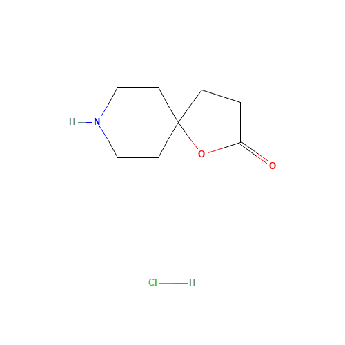 1-OXA-8-AZASPIRO[4.5]DECAN-2-ONE HYDROCHLORIDE (CAS: 374794-92-0) - Chemical Structure and Molecular Formula 