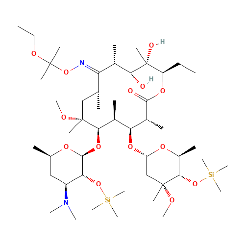 Intermediate of Clarithromycin (CAS: 119665-62-2) - Chemical Structure and Molecular Formula 