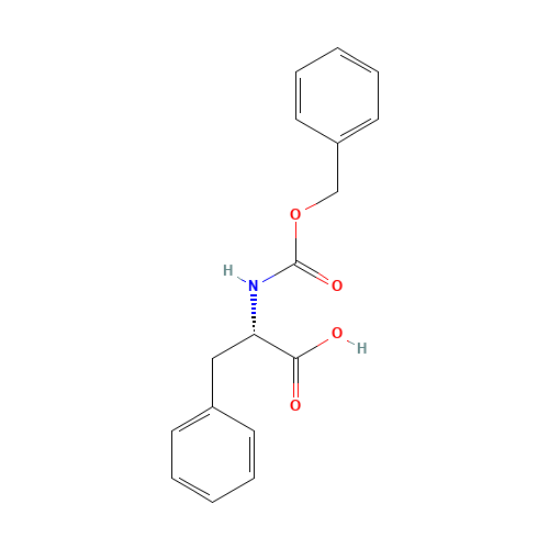 N-Cbz-L-Phenylalanine (CAS: 1161-13-3) - Chemical Structure and Molecular Formula 