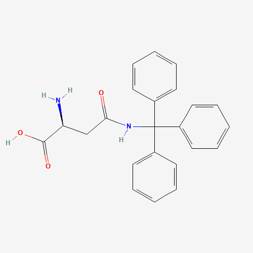 N'-Trityl-L-asparagine (CAS: 132388-58-0) - Chemical Structure and Molecular Formula 