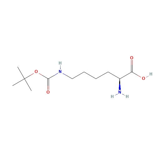 Ne-Boc-L-lysine (CAS: 2418-95-3) - Chemical Structure and Molecular Formula 