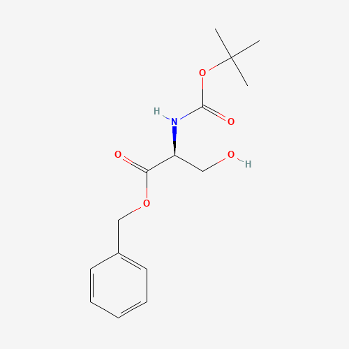 BOC-SER-OH (CAS: 59524-02-6) - Chemical Structure and Molecular Formula 