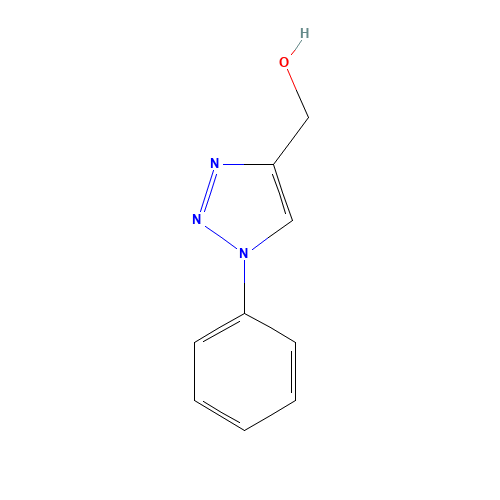 (1-Phenyl-1H-1,2,3-triazol-4-yl)methanol (CAS: 103755-58-4) - Chemical Structure and Molecular Formula 