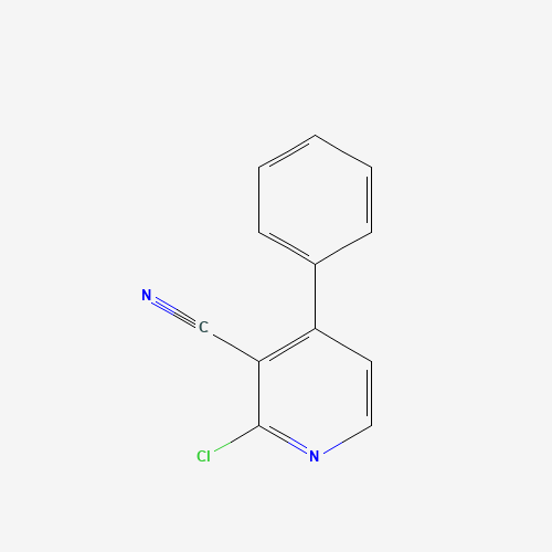 2-Chloro-6-phenylnicotinonitrile (CAS: 163563-64-2) - Chemical Structure and Molecular Formula 
