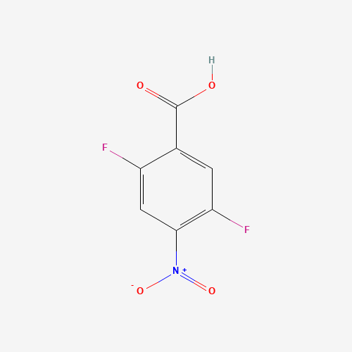2,5-Difluoro-4-nitrobenzoic acid (CAS: 116465-48-6) - Chemical Structure and Molecular Formula 