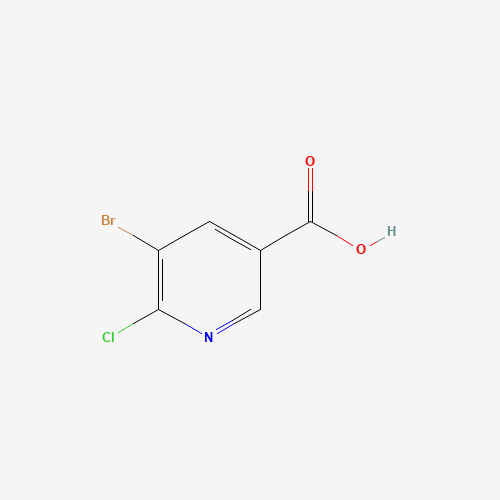 5-Bromo-6-chloronicotinic acid (CAS: 29241-62-1) - Chemical Structure and Molecular Formula 