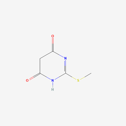 4,6-Dihydroxy-2-methythiopyrimidine (CAS: 29639-68-7) - Chemical Structure and Molecular Formula 