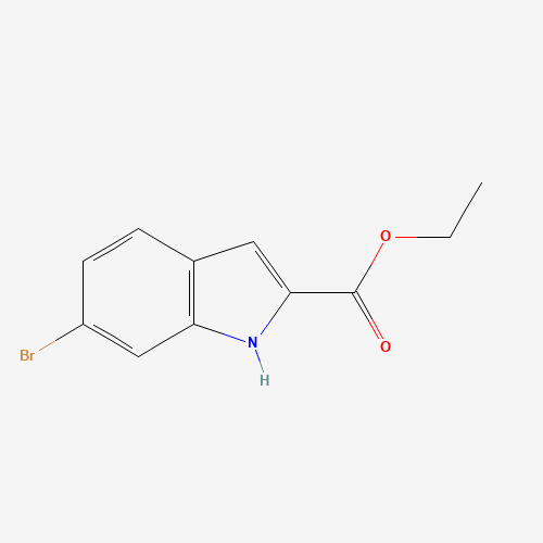 Ethyl 6-bromoindole-2-carboxylate (CAS: 103858-53-3) - Chemical Structure and Molecular Formula 