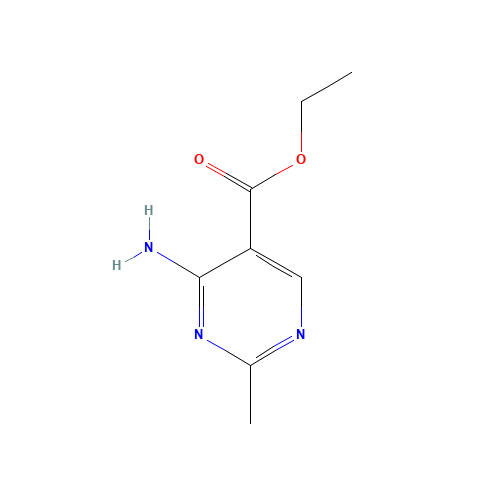 ethyl 4-amino-2-methylpyrimidine-5-carboxylate (CAS: 5472-46-8) - Chemical Structure and Molecular Formula 