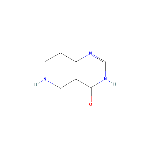 5,6,7,8-TETRAHYDROPYRIDO[4,3-D]PYRIMIDIN-4(3H)-ONE (CAS: 756437-41-9) - Chemical Structure and Molecular Formula 