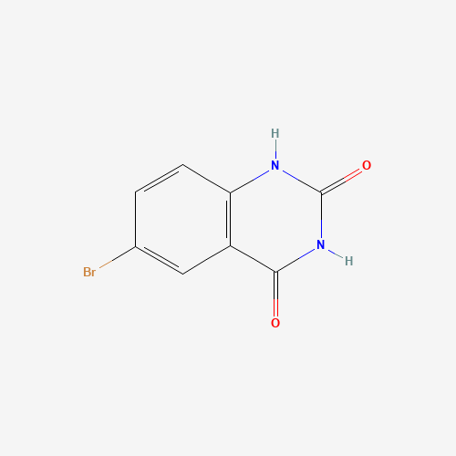 6-BROMO-2,4(1H,3H)-QUINAZOLINEDIONE (CAS: 88145-89-5) - Chemical Structure and Molecular Formula 