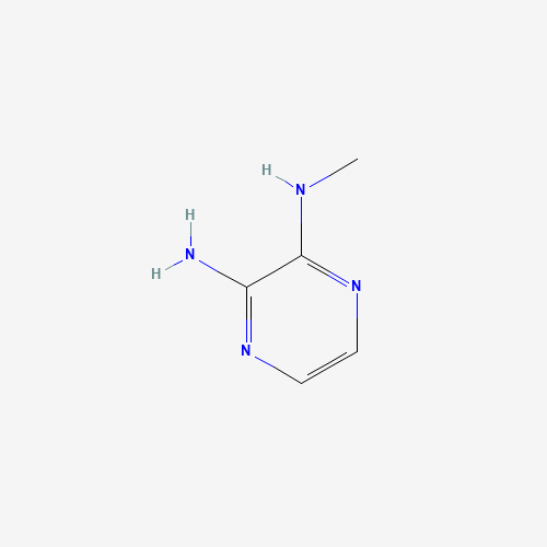 2-AMINO-3-(METHYLAMINO)PYRAZINE (CAS: 84996-40-7) - Chemical Structure and Molecular Formula 