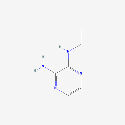 2-AMINO-3-(ETHYLAMINO)PYRAZINE (CAS: 912773-15-0) - Chemical Structure and Molecular Formula 