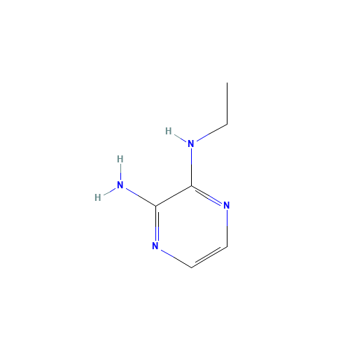 2-AMINO-3-(ETHYLAMINO)PYRAZINE (CAS: 912773-15-0) - Chemical Structure and Molecular Formula 