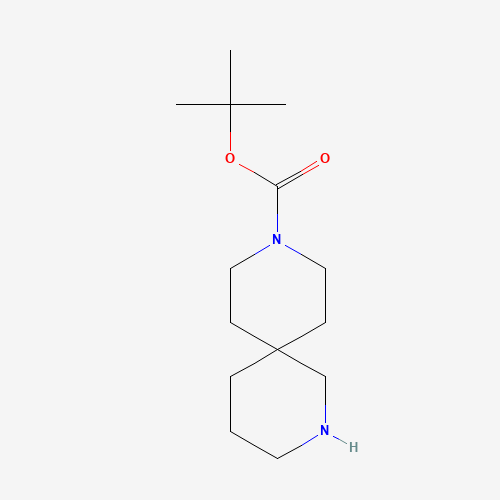 TERT-BUTYL 2,9-DIAZASPIRO[5.5]UNDECANE-9-CARBOXYLATE (CAS: 1023595-19-8) - Chemical Structure and Molecular Formula 