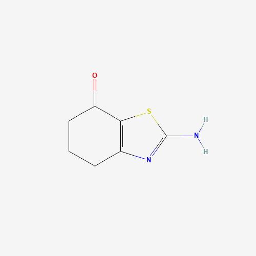 2-AMINO-5,6-DIHYDRO-1,3-BENZOTHIAZOL-7(4H)-ONE (CAS: 17583-10-7) - Chemical Structure and Molecular Formula 
