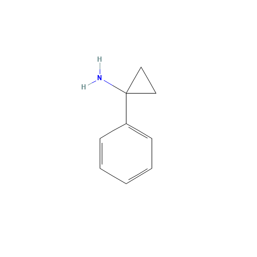 1-PHENYL-CYCLOPROPYLAMINE (CAS: 41049-53-0) - Chemical Structure and Molecular Formula 