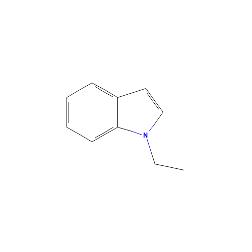 1-Ethyl-1H-indole (CAS: 10604-59-8) - Chemical Structure and Molecular Formula 