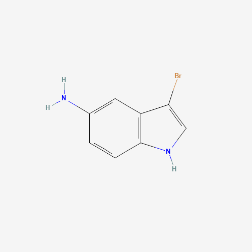 3-AMINO-5-BROMOINDOLE (CAS: 525590-24-3) - Chemical Structure and Molecular Formula 