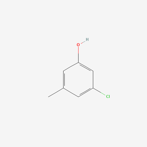 3-CHLORO-5-METHYLPHENOL (CAS: 58291-77-3) - Chemical Structure and Molecular Formula 